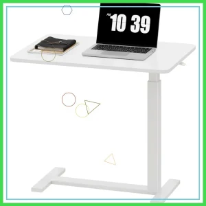 Adjustable Height Overbed Laptop Desk  with Wheels