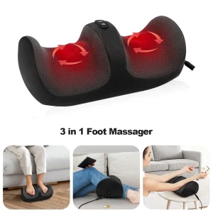 Electric Foot Massager Deep Tissue Relax Heated Roller Calf Pain Relief