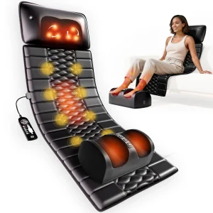 Full Body Massage Mat with Heat, Detachable Massager Pad,