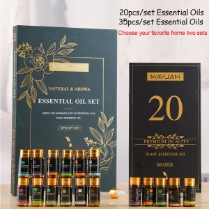 Essential Oils Kit 20PCS 35PCS Lavender Jasmine Eucalyptus Vanilla